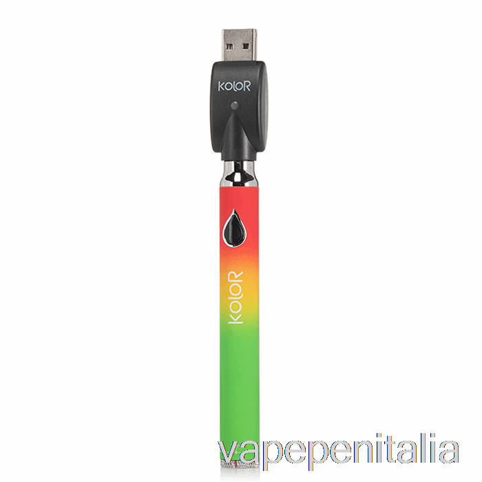 Vape Italia Leaf Buddi Kolor Twist Slim 650mah Batteria Rasta